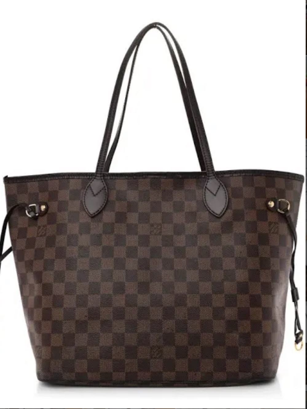 NWOT Brown Checkered Tote Bag